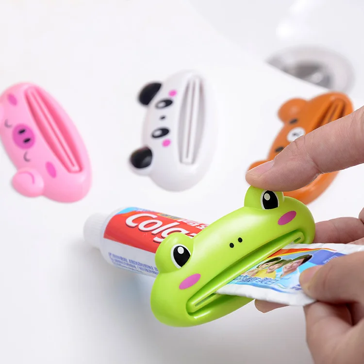 

Animal Easy Toothpaste Dispenser Plastic Tooth Paste Tube Squeezer Useful Toothpaste Rolling Holder Bathroom Accessories