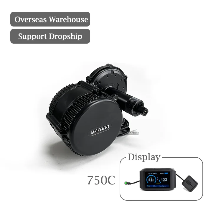 

Motor bafang 500W brushless gear motor bbs02 with colorful display 750C