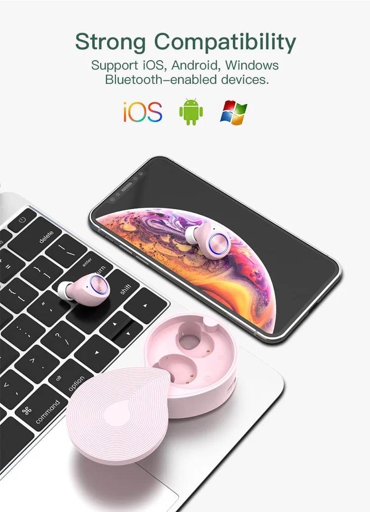 2020 best appled 2 blue tooth earphone TW70 a pro wireless earphone with ear detection&rename&wireless charging - ANKUX.COM