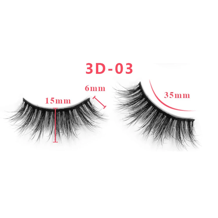 

Y 3D-03 five pairs package real mink false eyelash 3d 15 mm full strip lashes natural soft fluffy comfortable, Natural black lashes