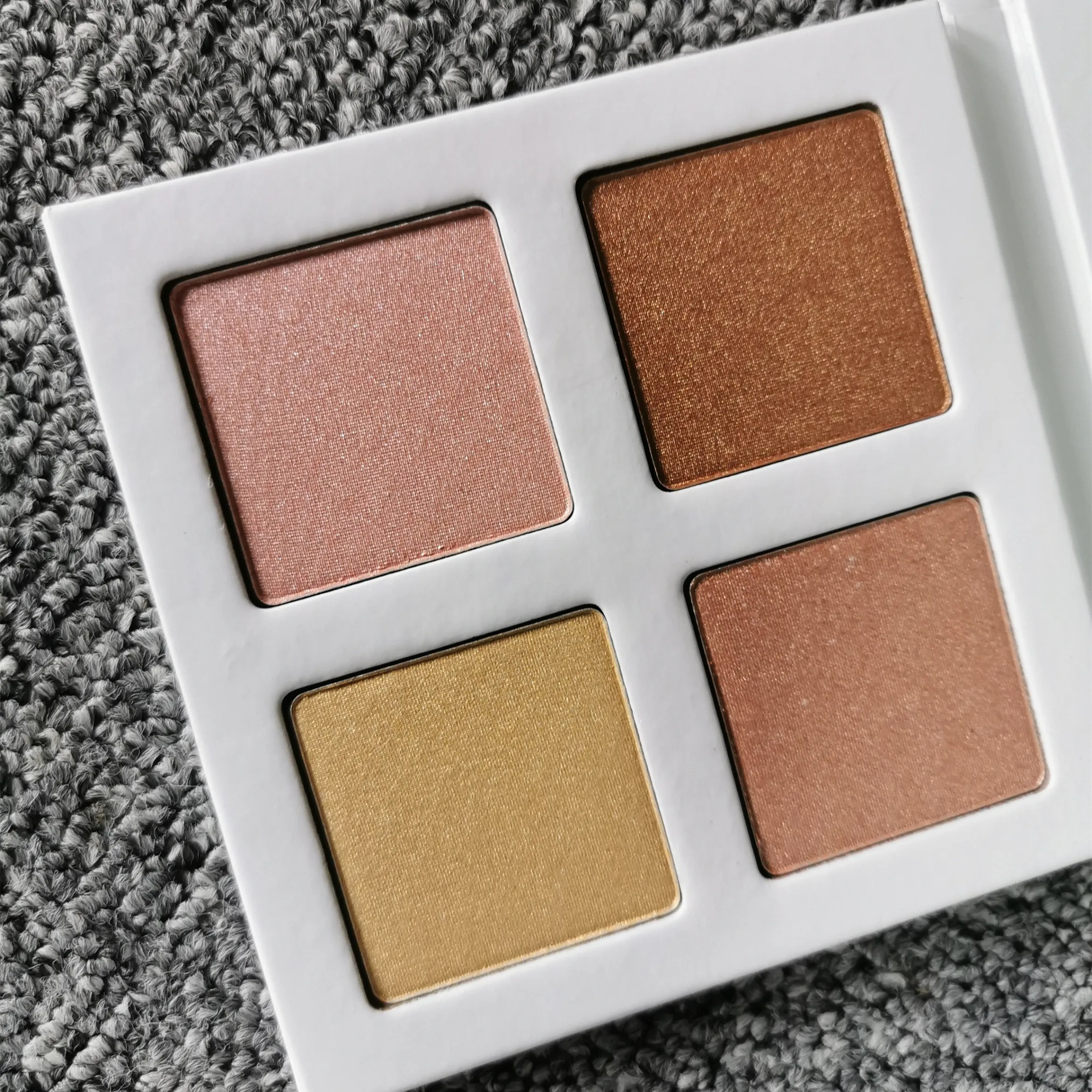 2020 New High Pigment Custom Pressed Highlighter Makeup Private Label 4 color Highlighting Contour Palette