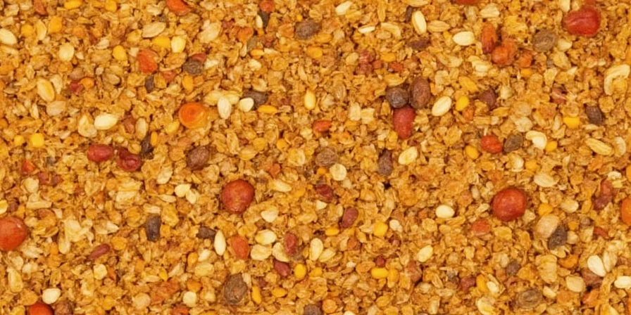 Colorful bowl of popcorn dusted with ras el hanout