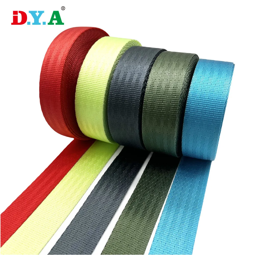 Custom Strap Heavy Duty Colorful 25mm Nylon Webbing for Luggage Backpack Safety Belt Accessories
