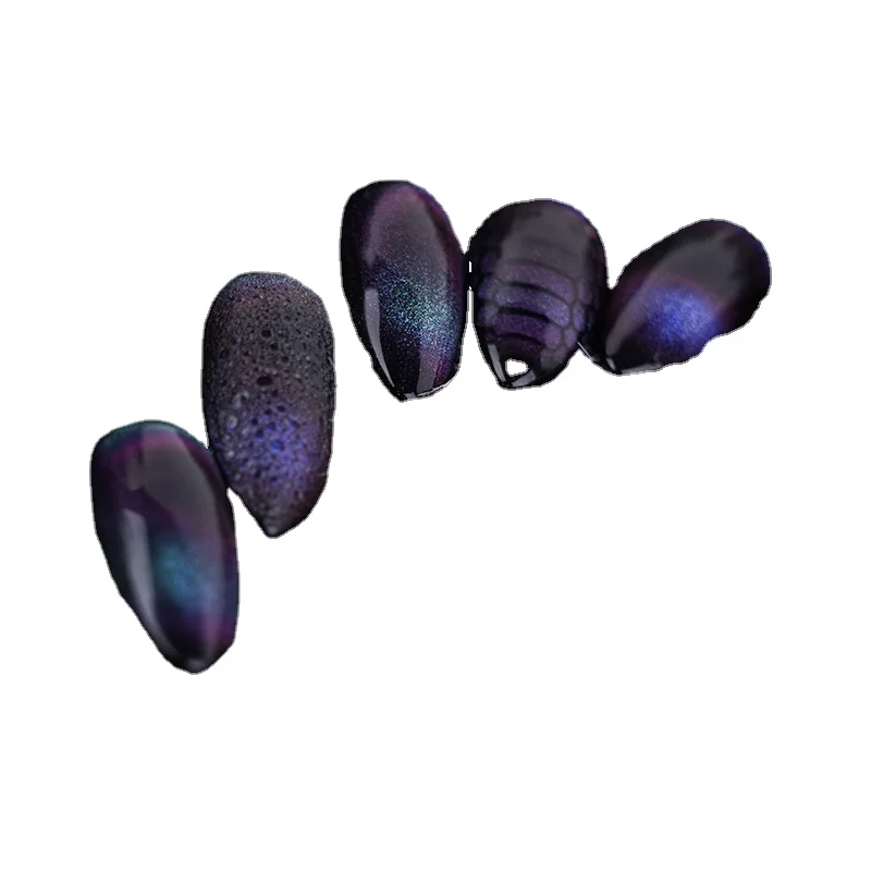 

Factory no MOQ 6 colors magnetic nail polish cat eye 9d gel nail polish kit