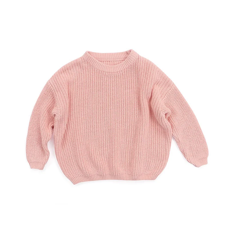 

Infant Toddler Warm Winter Baby Knit Sweater Pullover Tops Newborn Baby Solid Color Knitted Pullover Sweater, 7 colors