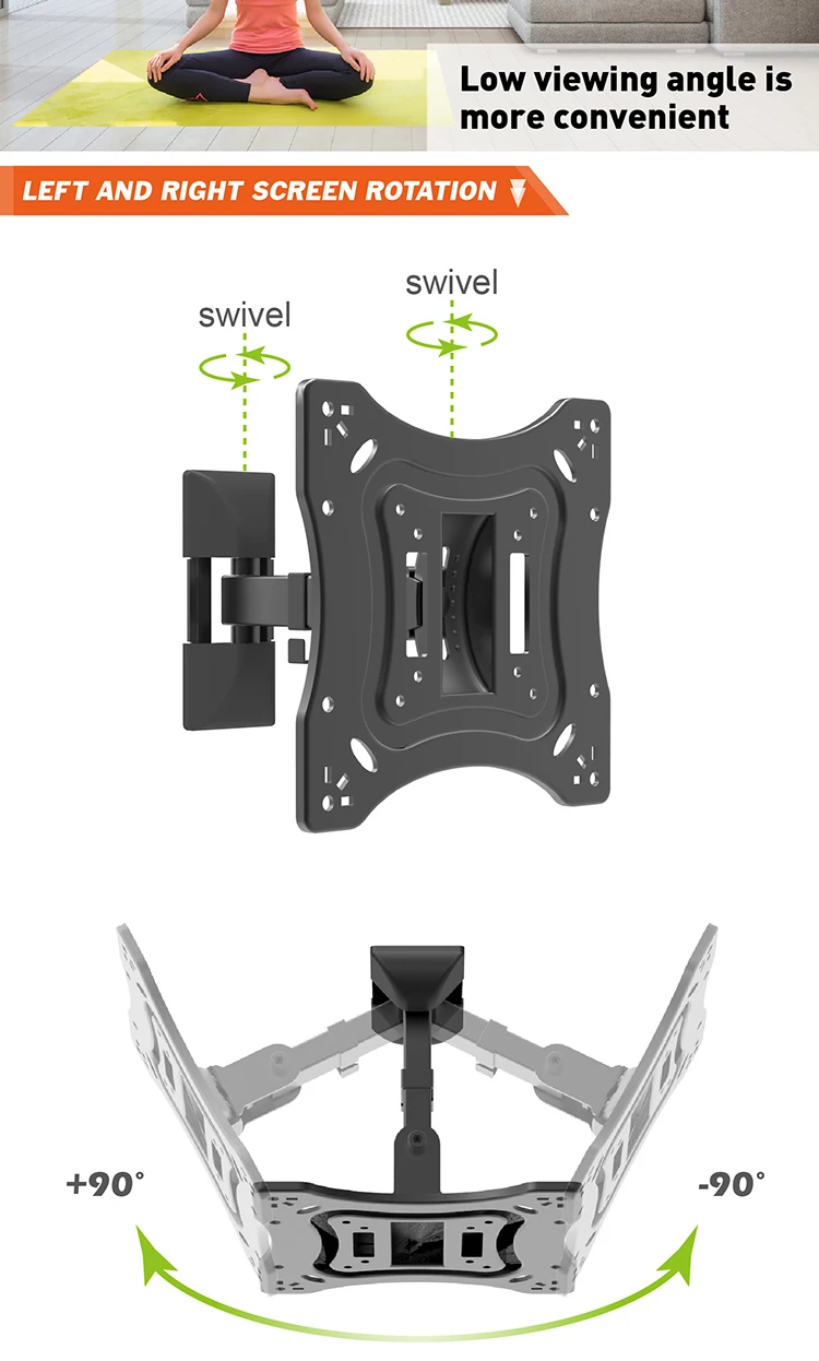Removable Bracket Tv Wall Mount Crt Tv Bracket 1742 Inch Tvs And