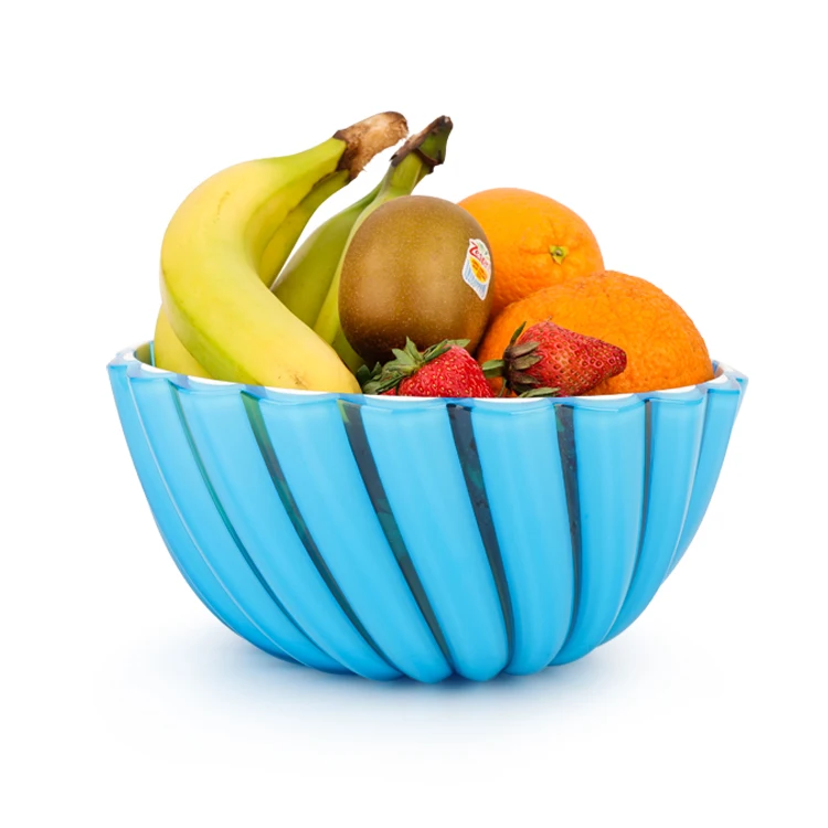 

Reusable Super Large 100 OZ Capacity Salad Bowl With Servers Set, Blue