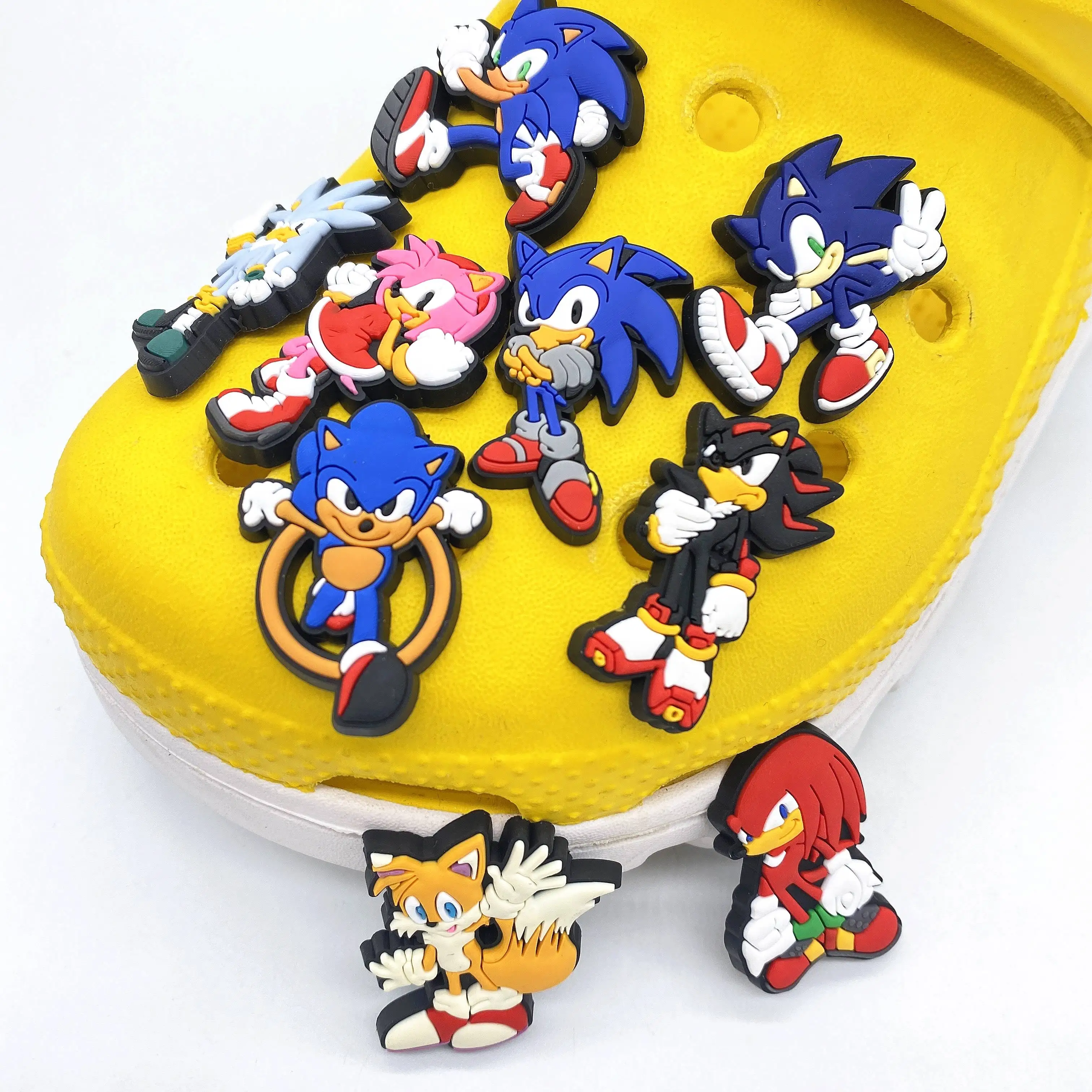 

2022 Sonic Charms Available Promotional Designs Croc Charms PVC Shoes Charm decoration for Croc, Picture