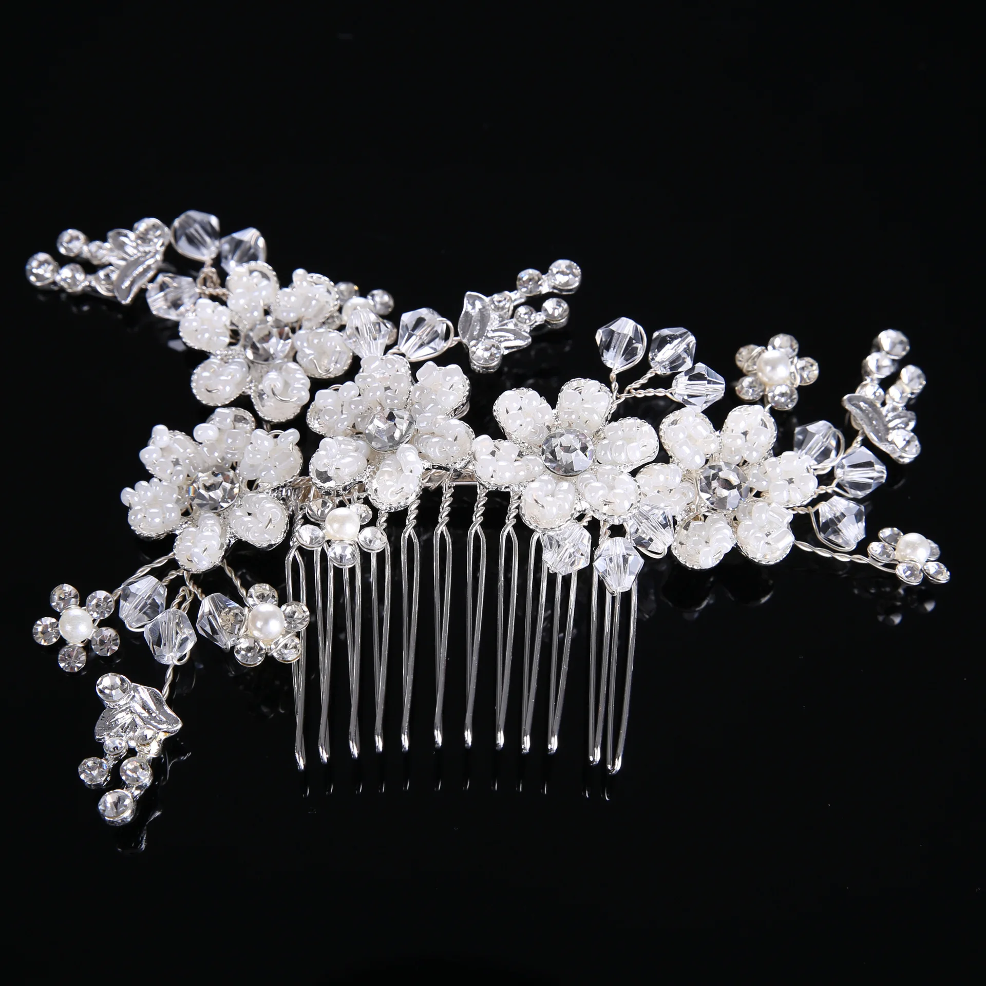 

Wedding Hair Comb Bridal Hair Clip Pearl Headpiece Hair Accessories For Women Girls