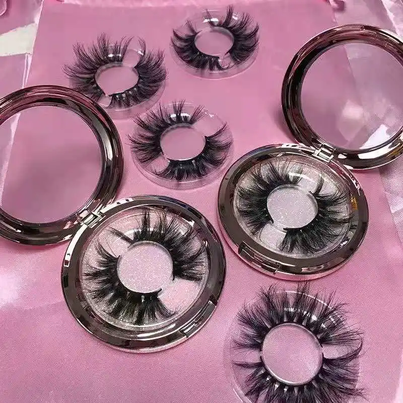 

5d mink eyelashes costom lash cases create your own brand eyelash strip