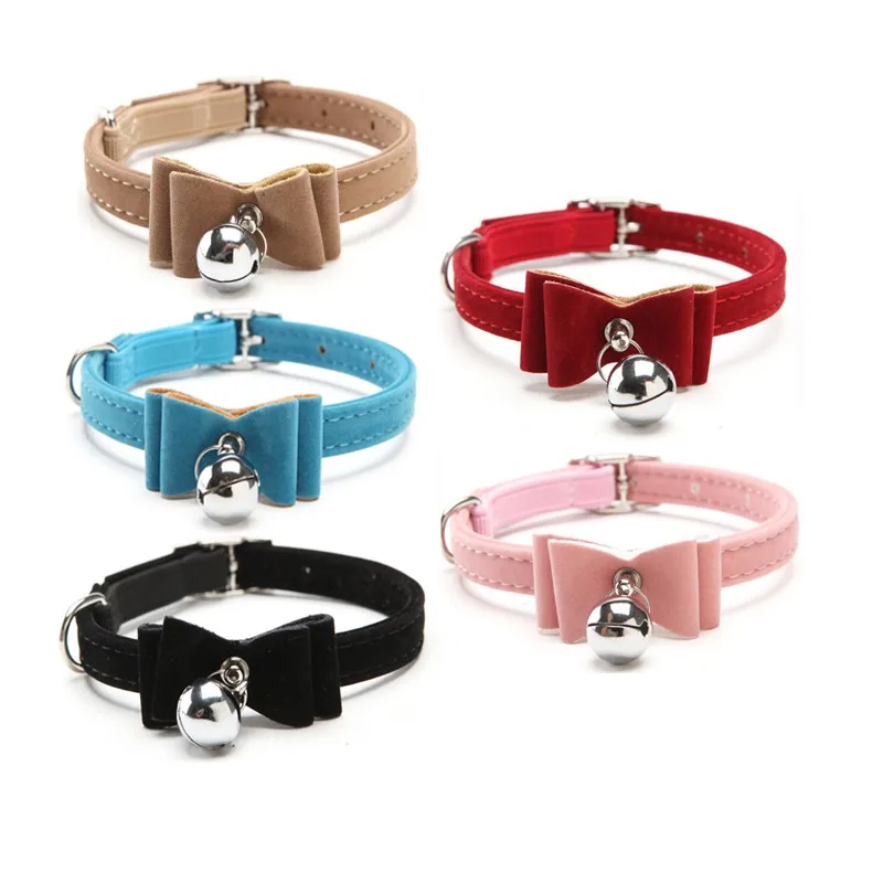 

Cat bow tie 6 colors adjustable dog collar with bow, More colours for option