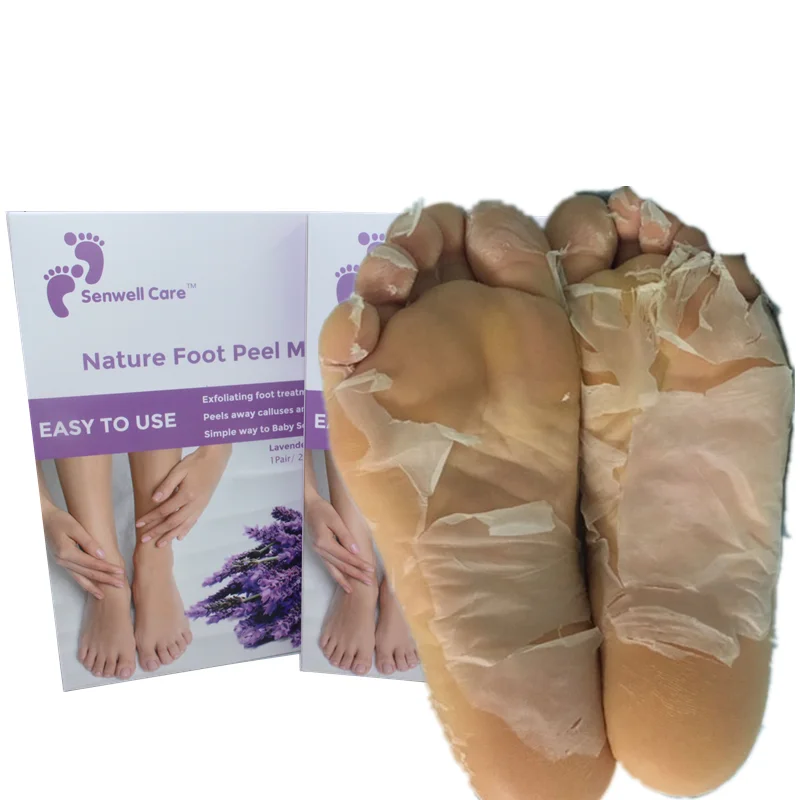 

Foot Pealing Moisture Socks Tea Tree Empty Pedicure Foot Cream Private Label footmask peel Callus Remover Gel Peeling Food Mask, Customised