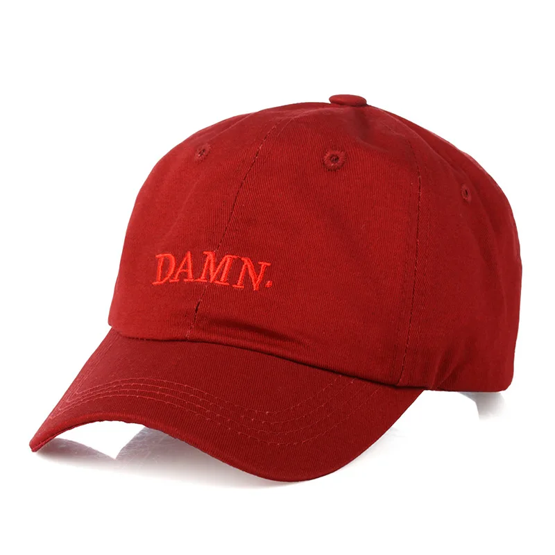 Unisex Spring summer DAMN Hats Embroidered Earth Dad Hat Hip Hop cap Kendrick la 