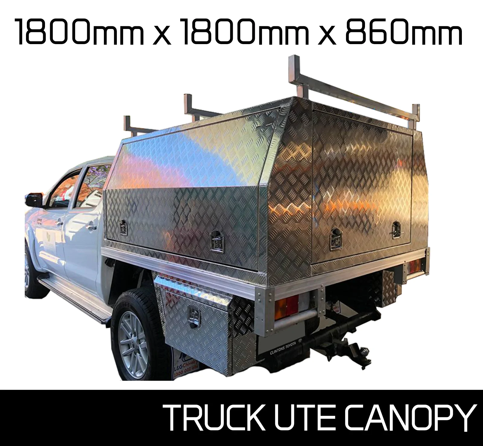 High Quality Custom Made Heavy Duty Aluminium Tray And Ute Canopy For