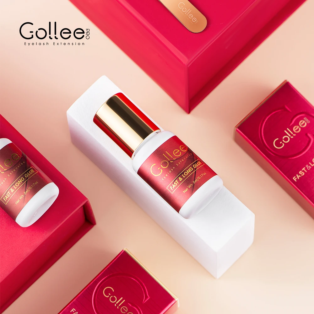 

Gollee 7 Weeks Lasting Strong Premium Custom Bonding Lash Glue Private Label Eyelash Extension Glue