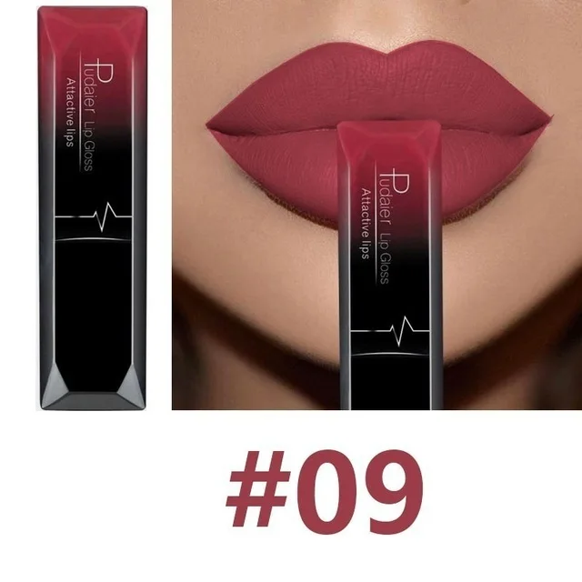 

Hot Sales Nude Matte Velvet Glossy Lip Gloss Lipstick Lip Balm Sexy Red Lip, 21colors