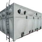 Thermal insulation sectional frp fiberglass water container tank