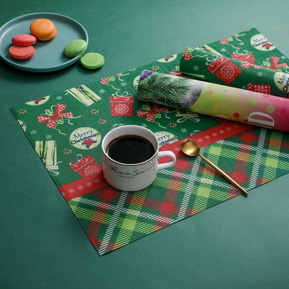 

Christmas Placemat Table Napkin Dinner Cover Placemat Tablecloth Christmas Decoration Holiday Decoration Table Decor Placemat