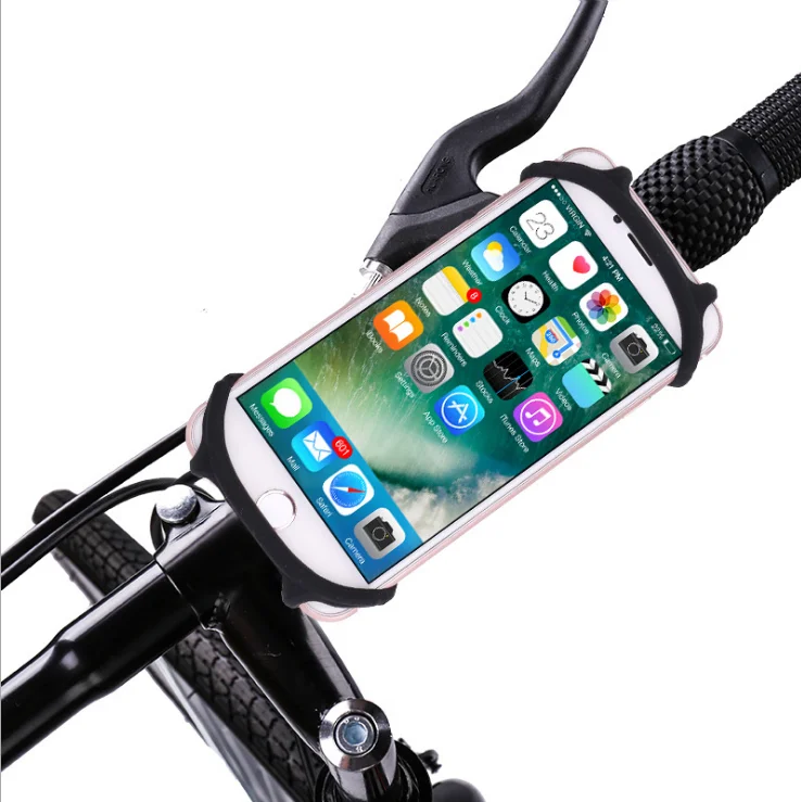 

Riding Equipment Original New Bicycle Cell Phone Bracket Does Not Block FACEID Silicone Shockproof Anti-shake