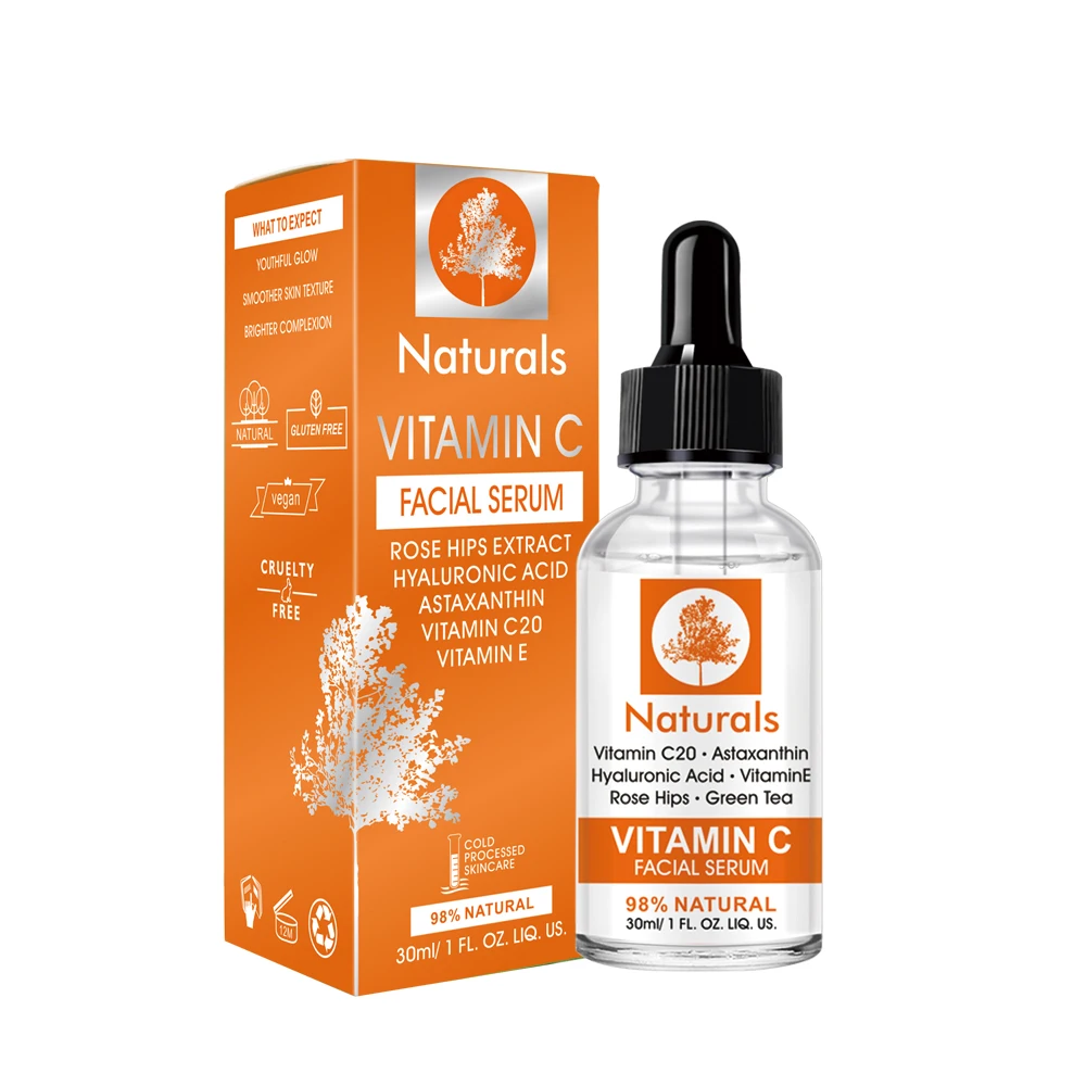 

No Side Effects Brightening Whitening Vitamin C facial Serum With Hyaluronic Acid