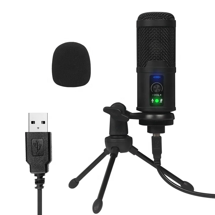 

Professional USB Condenser Microphone Studio Gaming Stream Singing Karaoke Microphone for PC Computer Recording YouTube Mic