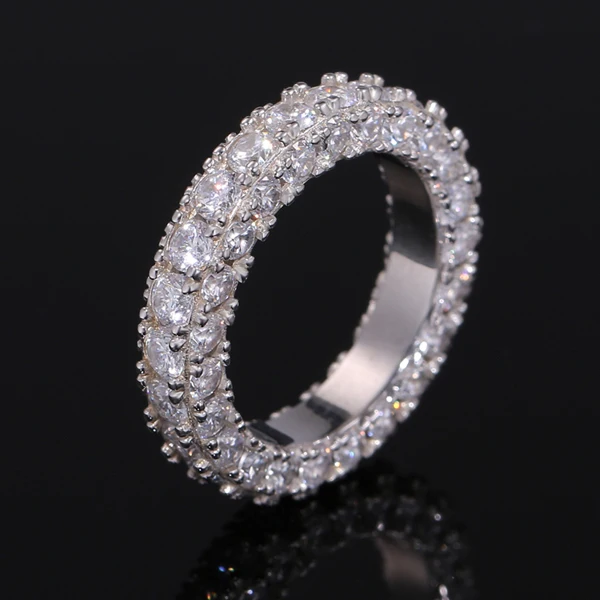 

Best Selling Classics Design moissanite eternity ring silver Jewelry