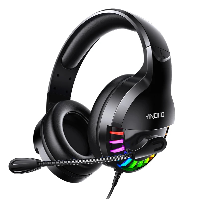 

Q2 Noise Cancelling Computer Gaming Headset Phone Usb Headset With Mic Adjustable Rgb Gaming Headphone Laptop, Black, white, pink