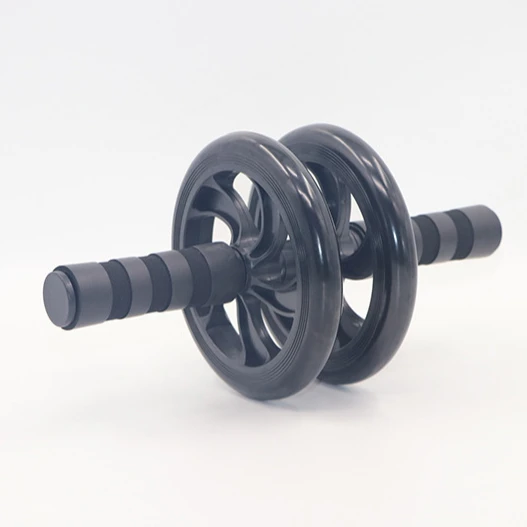 

Workout Exercise Roller Abdominal Glider Fitness Gym Double Wheel Exerciser, Black blue green