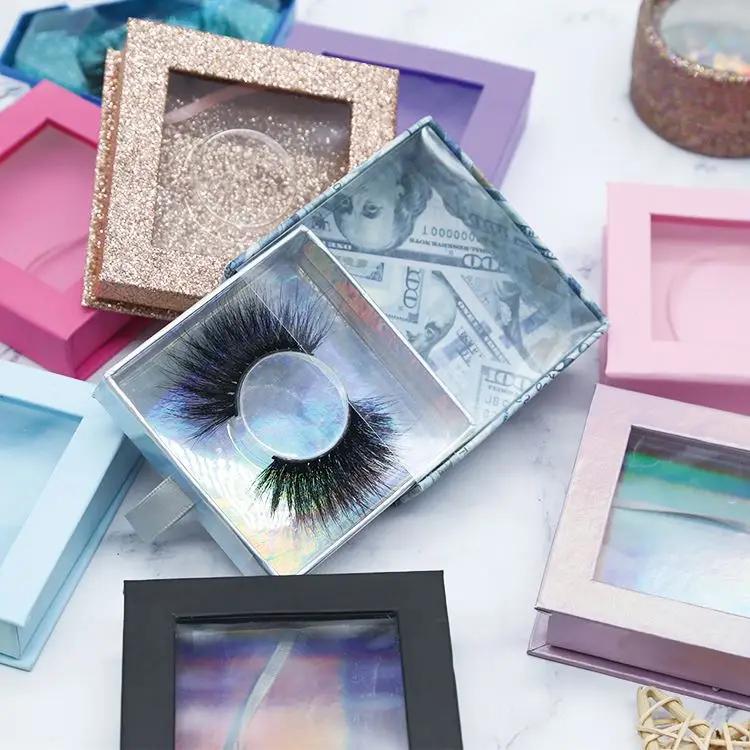 

New Arrivals Dramatic Long 22mm 3D Mink Eyelashes Cruelty Free Mink Lashes, Natural black or colorful