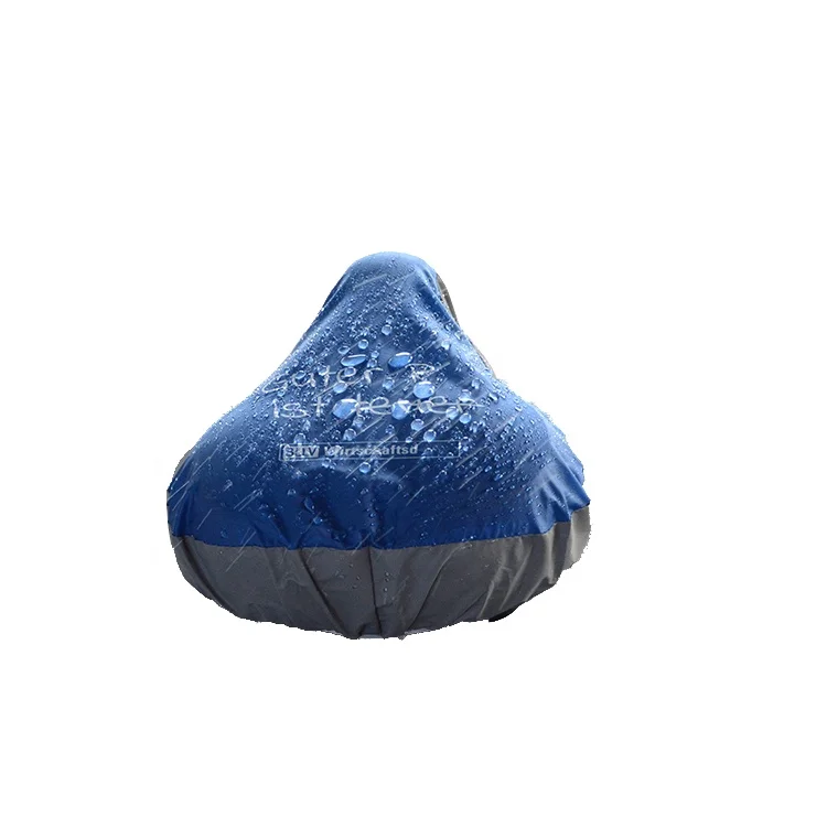 

High Quality Black Custom Cycling Bicycle Saddle Cover Waterproof Protection Prevent Seat Reflective Fabric Rain Covers, Blue,as your request