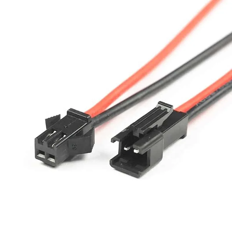 Sm254mm 2 Pin Male And Female Connector With 15cm Wire Lead Buy Sm Elecreonic Connector2 Pin 5300