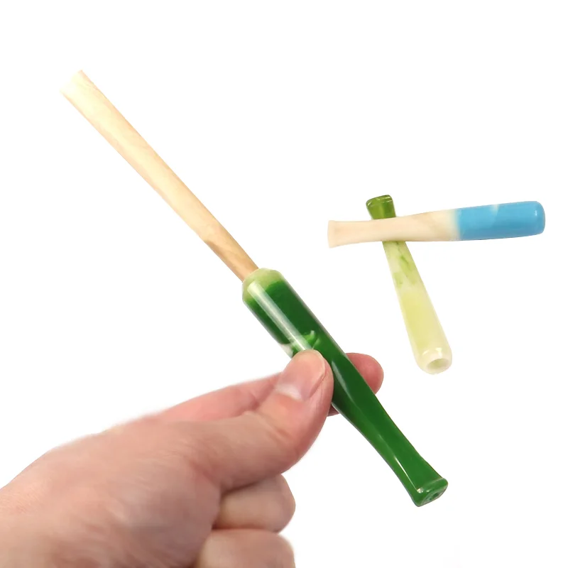 

Gradient ceramics Cigarette holder tube diameter 9mm Flat mouth jade smoking pipe 85cm length