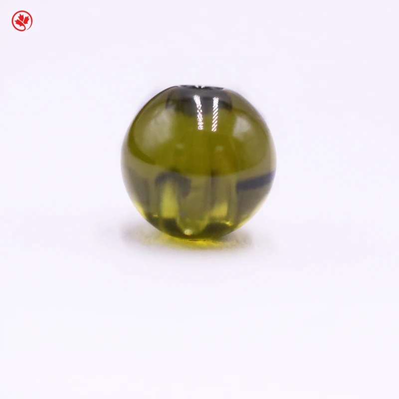 

Redleaf gems Wholesale peridot color 6mm round with hole gemstone Zircon round beads