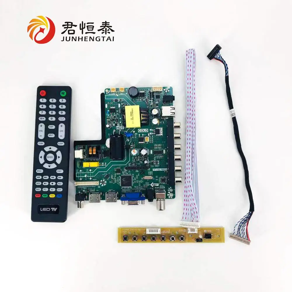 

32inch FHD Firmware 1920*1080 Inbult TP.V56.PB826 Mainboard For Television, Black color