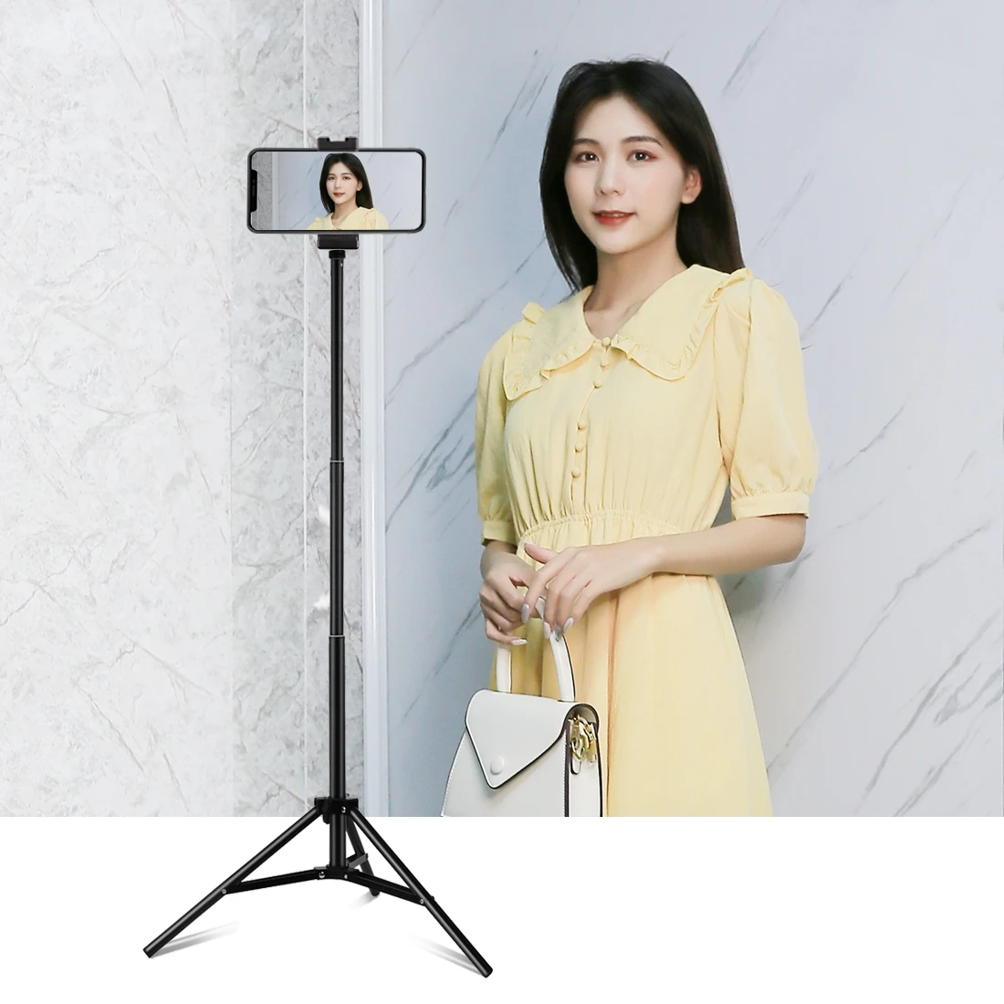 

Hot Sale PULUZ 1.65m Height Tripod Smartphone Lamp Ring Light Tripod, Black