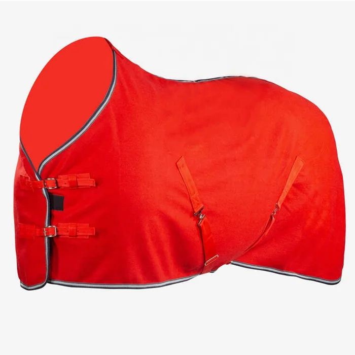

Luxury Wool Velvet Horse Turnout Rugs Fly Colplete Winter Fleece Color Red, Custom color