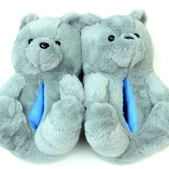 

non slip hot selling bear slipper for people, 16 colors
