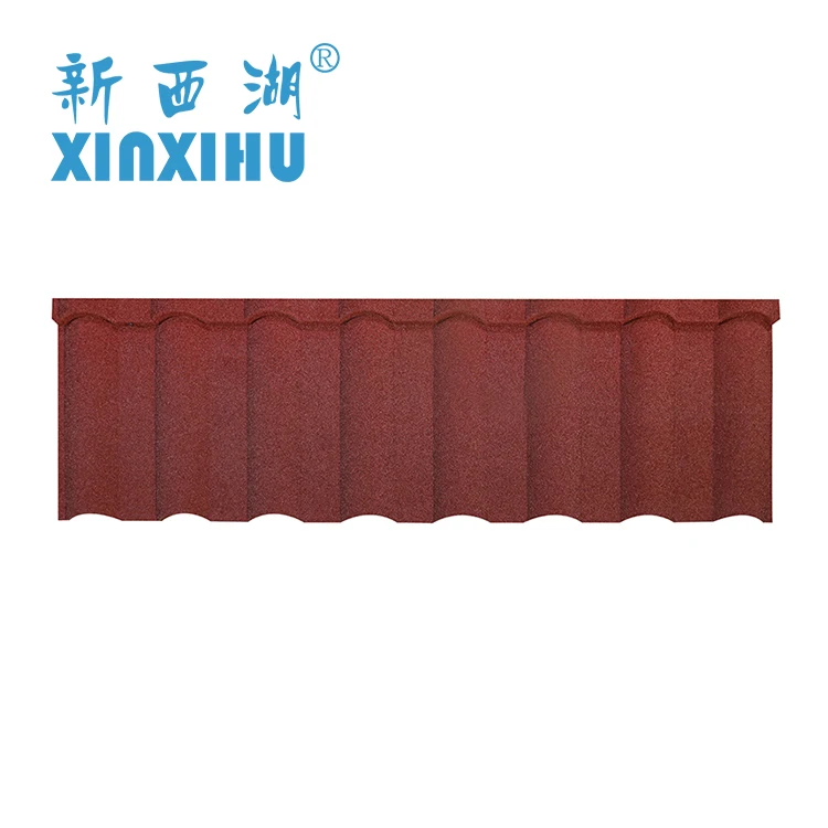 
2020 Hangzhou Roofing Sheet Stone Coated Steel Shingles Roofing Africa 