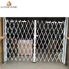 Manufacturer Supply Iron Grill Door Design Flexible Folding Metal Sliding Gate