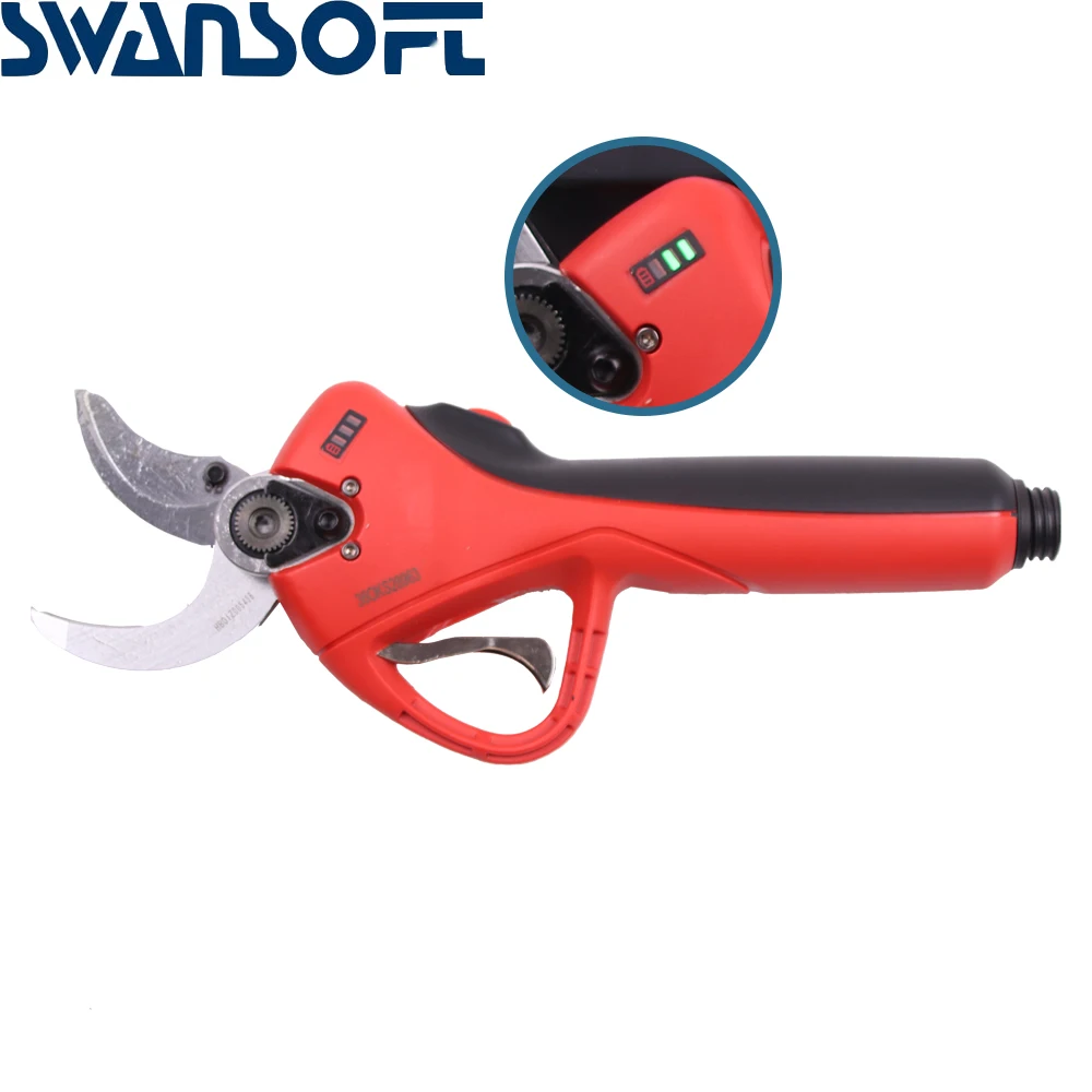 

43.2V Battery powered 40mm electric pruning shear with LED for vineyards and orchards