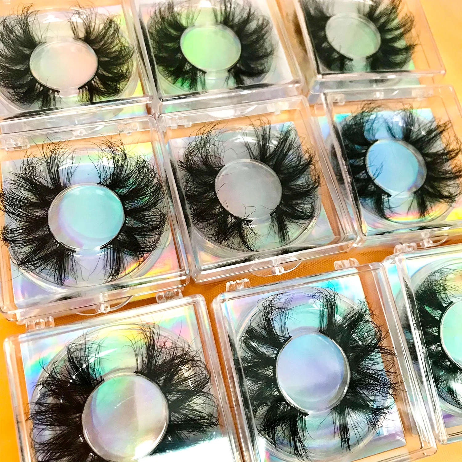 

5d 25mm mink eyelashes custom lash packaging boxes dramatic fluffy lashes wholesale premium mink lashes vendor