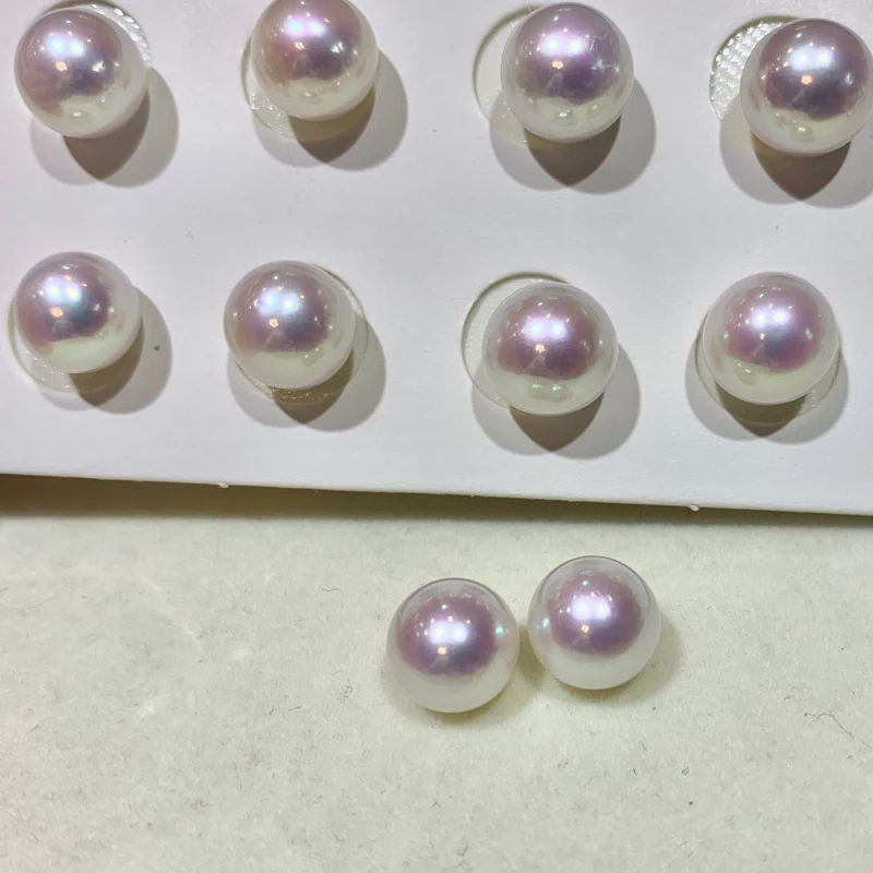 

wholesale large size white round pearls for making pearl strands 3A high luster natural loose freshwater pearl 14mm 12mm