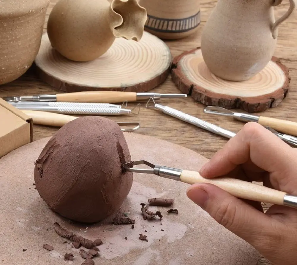 Jabón De Arcilla Cera Tallado conjunto de herramientas de 12pc Art Craft precisa Modelar Esculpir Carver 