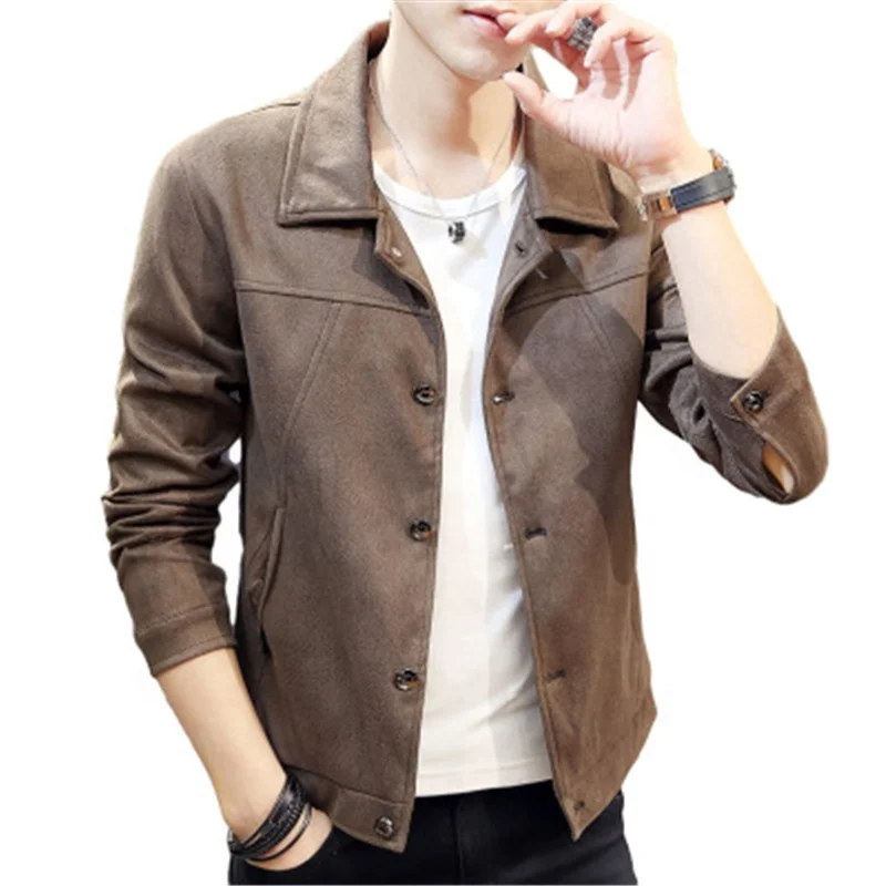 

Winter Leather Warmth Men's Jackets, Gray/black/brown