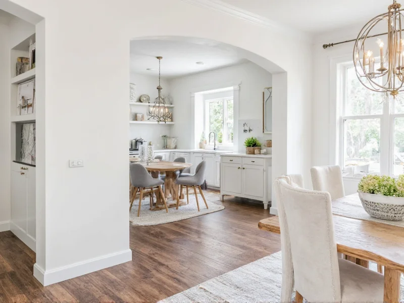 diy archway dining room