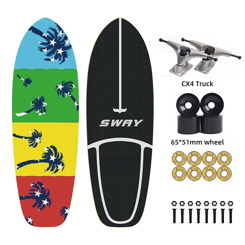 

Sway 2021 High Quality Rare Ant Wheel 7 layers Maple Professional CX4 CX7 S7 truck Skateboard for Adults