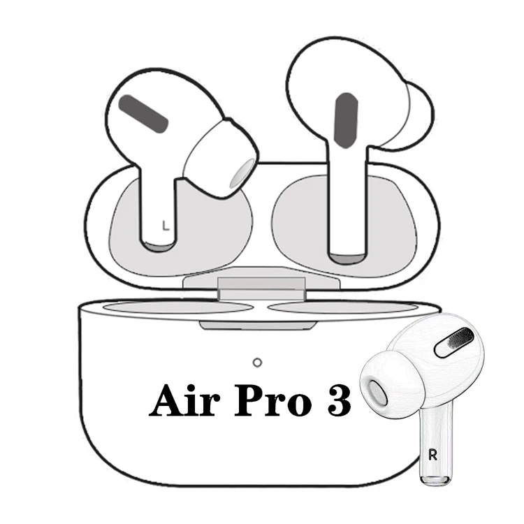 

2021 Top Quality Anc Active Noise Cancelling Air Pro 3 Jerry 6936D8 Earphone Airpro3 Wireless Headphones Earphones Pro3 Logo 1:1