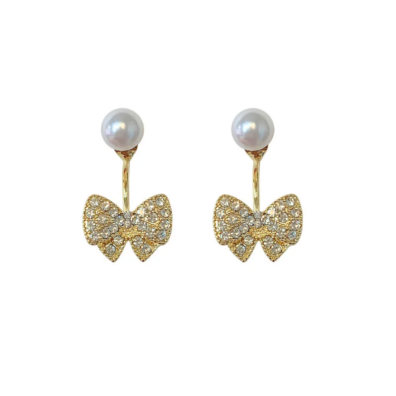 

925 silver exaggerated full diamond love earrings fashion simple earrings statement women's earrings, Gold silver