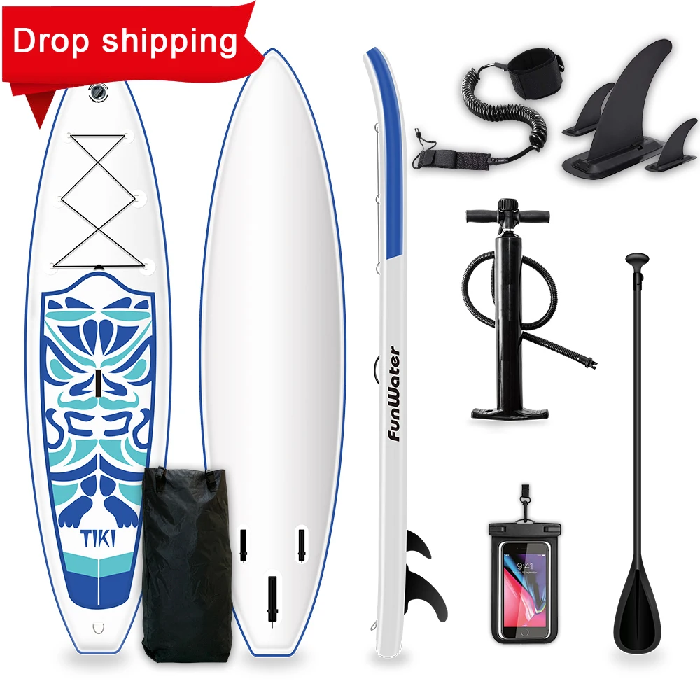 

FUNWATER Drop Shipping paddle board paddleboard surfboard sup paddle china sup paddle surfboard factory stand up board, Blue and pink