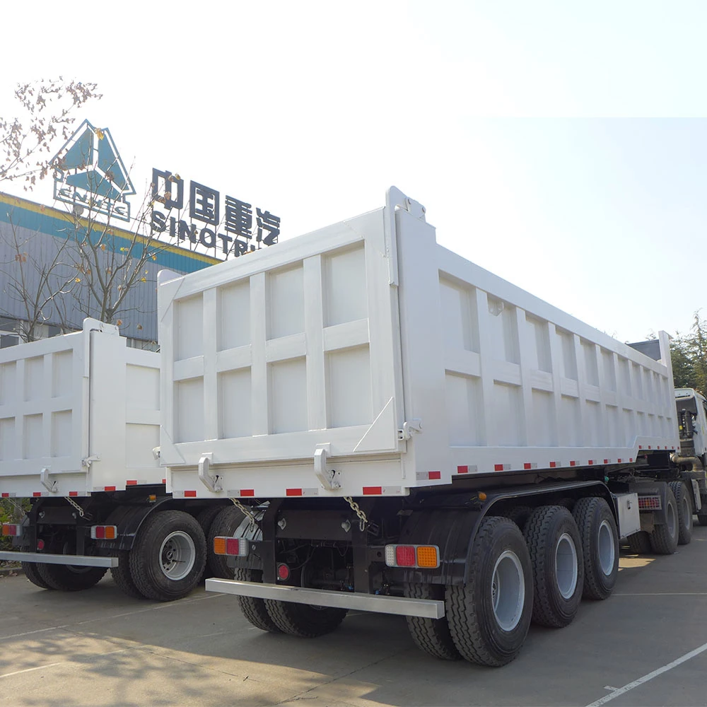 

CIMC Dongyue tipper truck semi trailer and trailer dump for tractor, Customized color